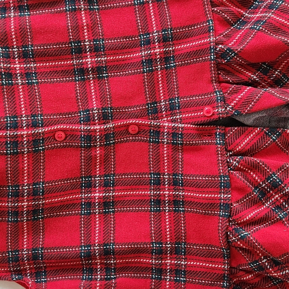 Red Plaid Kids' Ruffled Accessory - Picture 3 of 6